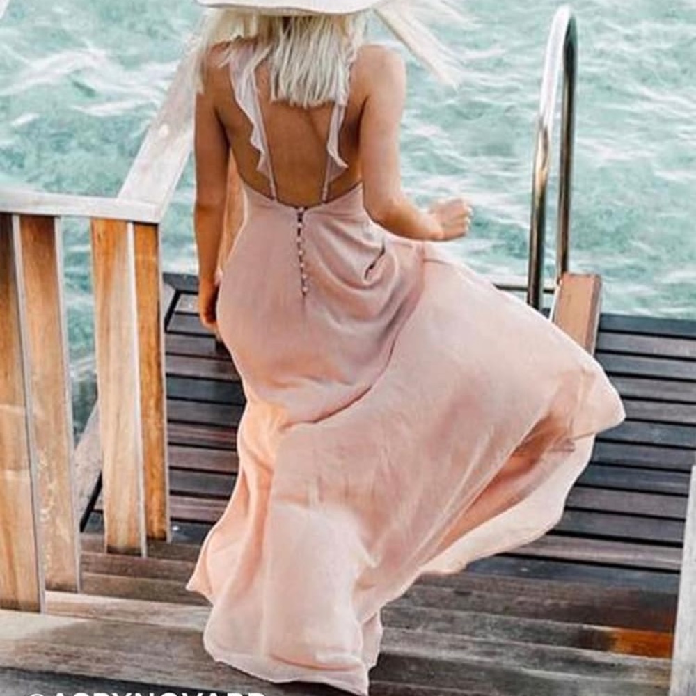 Meteoric Rise Blush Maxi Dress